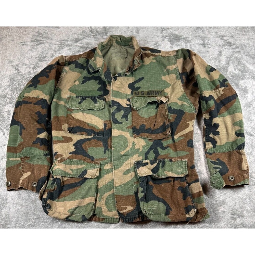 US Army Jacket Mens Size Small-Regular Camo Field Combat Military